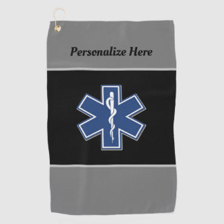 Emergency Medical Logo Golf Towel