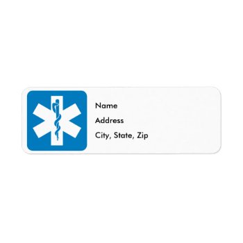 Emergency Medical Services Highway Sign Label by wesleyowns at Zazzle