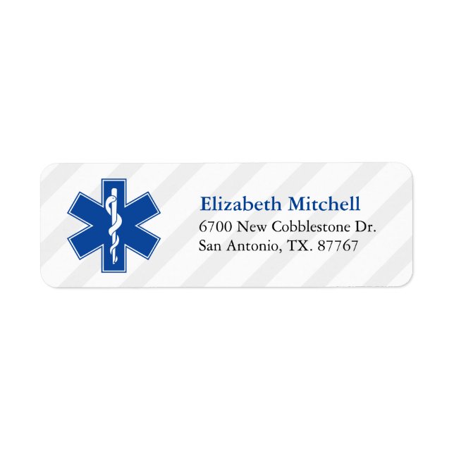Emergency Medical Services Label (Front)