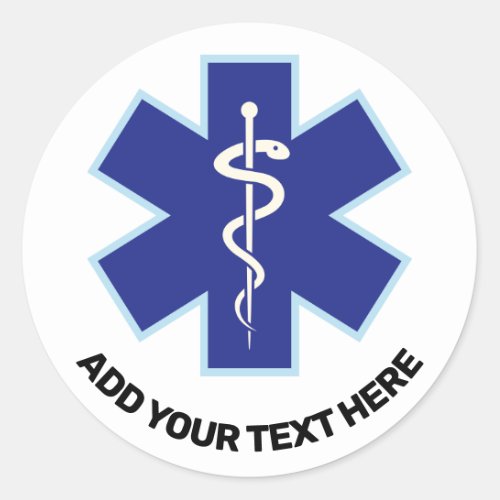 Emergency Medical Services Paramedic  Classic Round Sticker