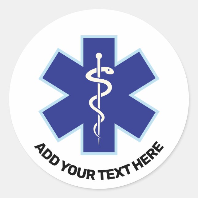 Emergency Medical Services Paramedic Classic Round Sticker (Front)