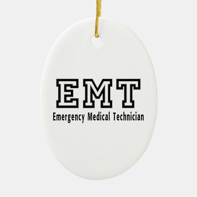 Emergency Medical Technician Ceramic Ornament (Front)