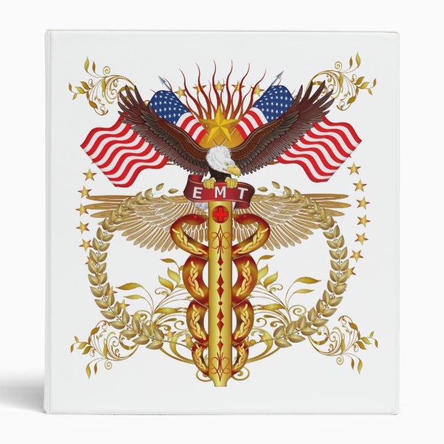 Emergency Medical Technician EMT-2R 3 Ring Binder (Front)