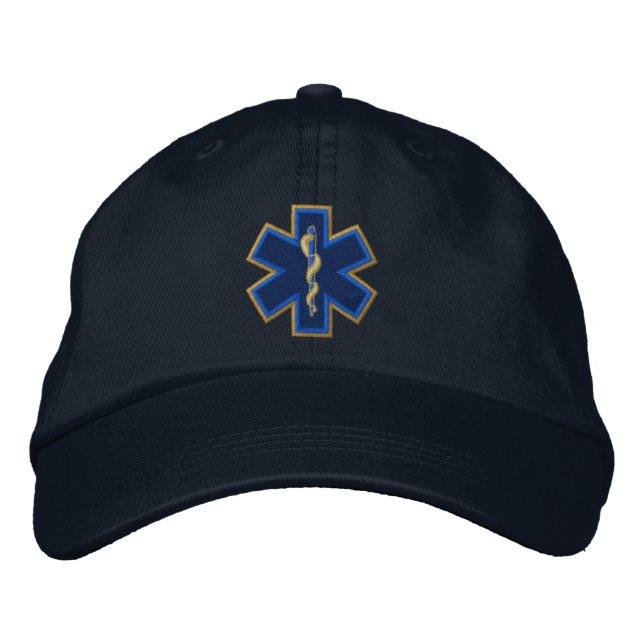 Emergency Medical Technician EMT Embroidery Embroidered Baseball Cap (Front)