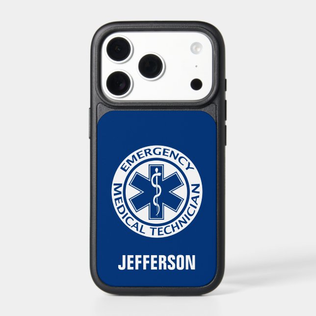 Emergency Medical Technician EMT with Name Otterbox iPhone Case (Back)
