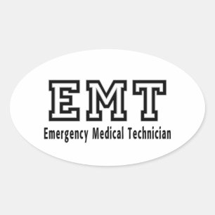 Emergency Medical Technician Oval Sticker