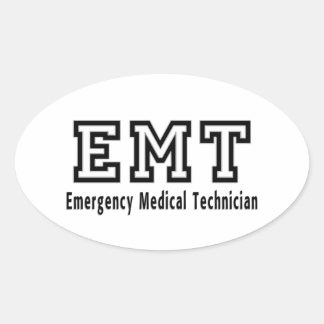 Emergency Medical Technician Oval Sticker