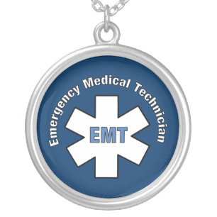 Emergency Medical Technician Silver Plated Necklace