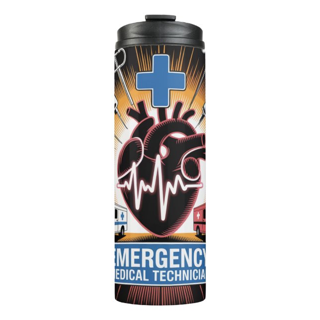 Emergency Medical Technician Thermal Tumbler (Front)