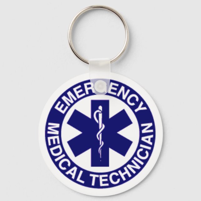 EMERGENCY MEDICAL TECHNICIANS EMT KEYCHAIN (Front)