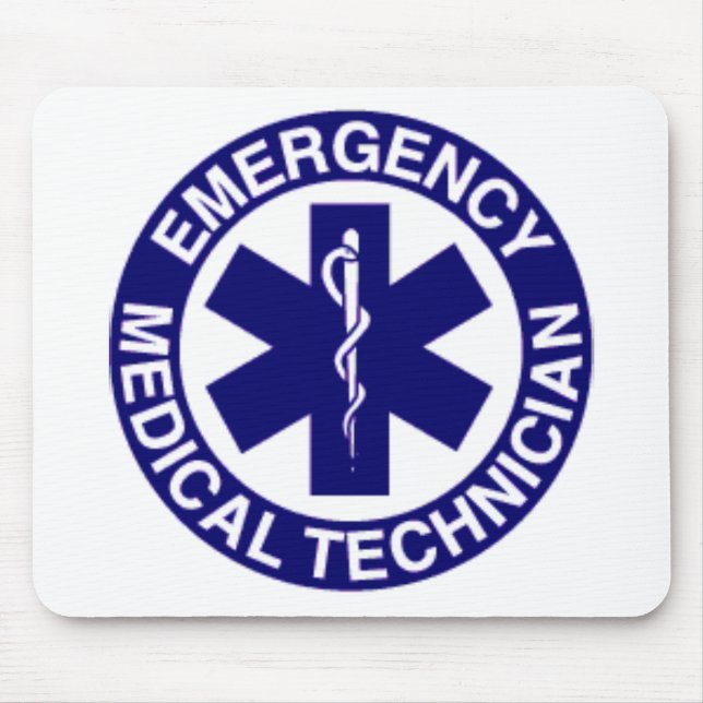 EMERGENCY MEDICAL TECHNICIANS EMT MOUSE PAD (Front)