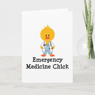 Emergency Medicine Chick Greeting Card