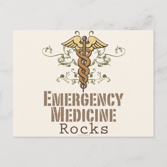 Emergency Medicine Rocks Post Card (Front)