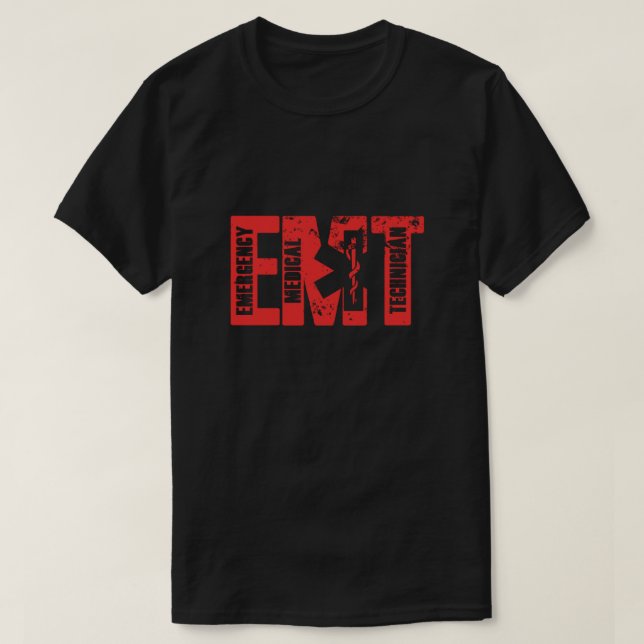Emergency Meidical Technician EMT EMS Doctor Param T-Shirt (Design Front)