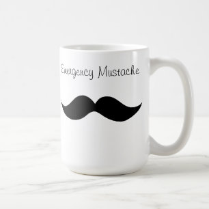 Emergency Mustache Cofee Mug
