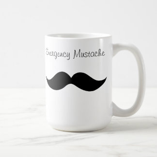 Emergency Mustache Cofee Mug