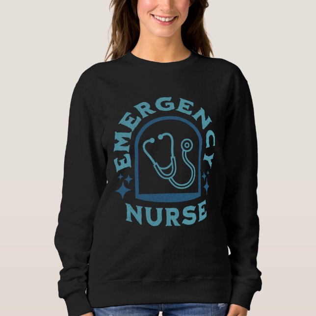Emergency Nurse and ED Tech Emergency Department Sweatshirt (Front)