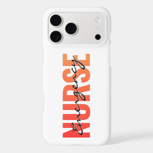 Emergency Nurse Bold Typography Design iPhone 17 Pro Max Case