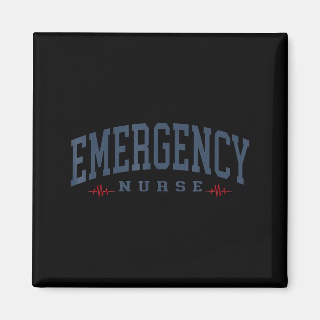 Emergency Nurse Emergency Department Emergency Magnet (Front)