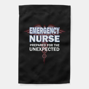 Emergency nurse - Emergency nurse prepared for the Garden Flag
