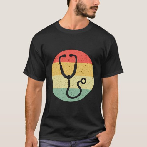 Emergency Nurse Er Medical Icons Stethoscope T_Shirt