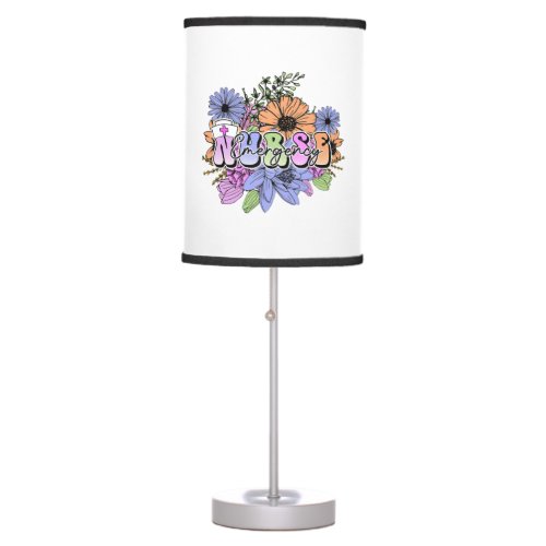 Emergency Nurse flowers Table Lamp