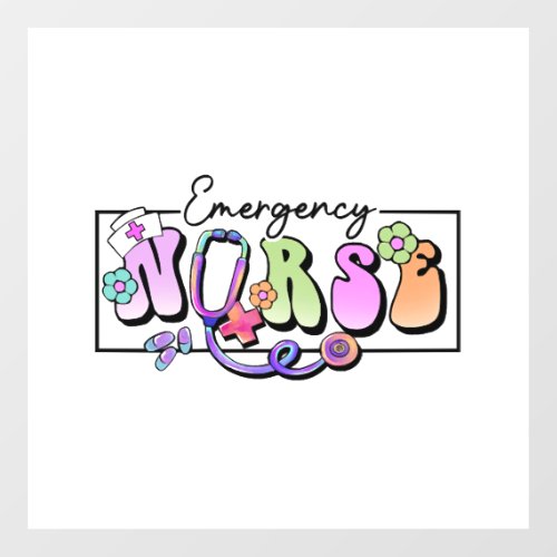 Emergency Nurse frame Floor Decals