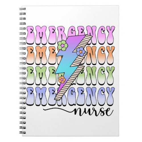 Emergency Nurse lightning Notebook