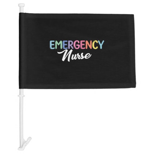 Emergency Nurse Medical Worker Car Flag