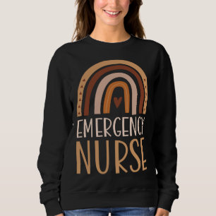 Emergency Nurse Nursing School Trendy Bohemian Rai Sweatshirt