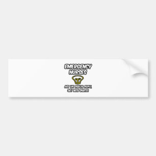 Emergency Nurses...Regular People, Smarter Bumper Sticker