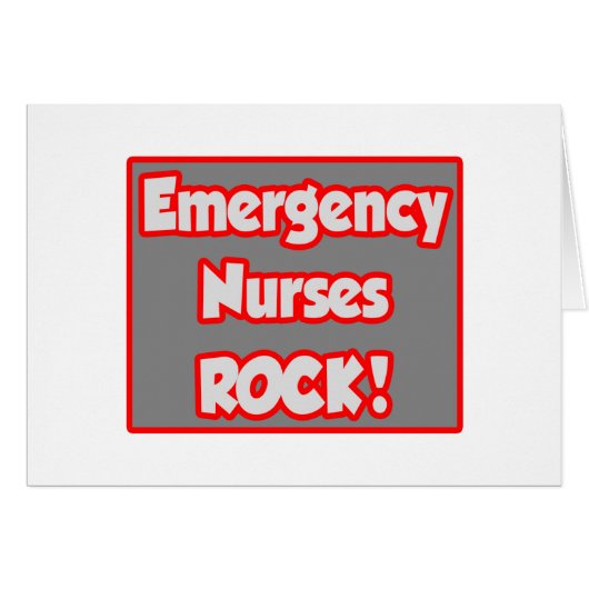 Emergency Nurses Rock! Cards (Front Horizontal)