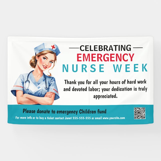Emergency Nurses week is observed yearly banner (Horizontal)
