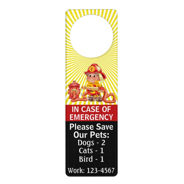 Emergency - Pets - Door Hanger - SRF (Front)