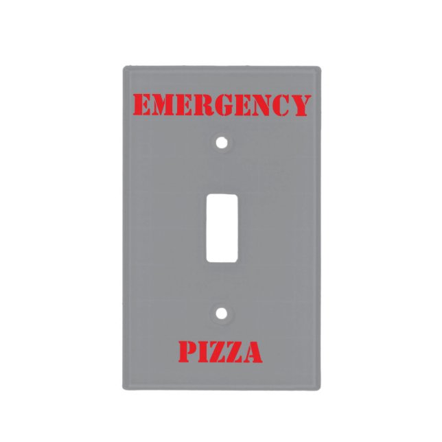 EMERGENCY PIZZA - Light Switch Cover (Front)