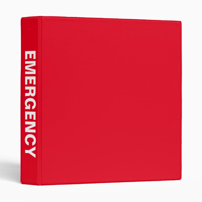 Emergency Preparedness Big Bold Name binder (Front/Spine)