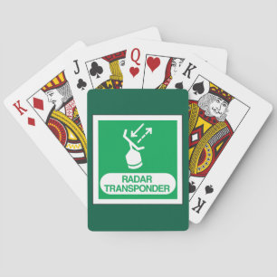 Emergency Radar Transponder Safety Sign Poker Cards