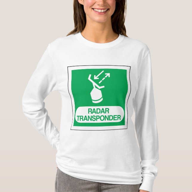Emergency Radar Transponder Safety Sign T-Shirt (Front)