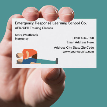 Emergency Response Medical Classes Business Card by Luckyturtle at Zazzle
