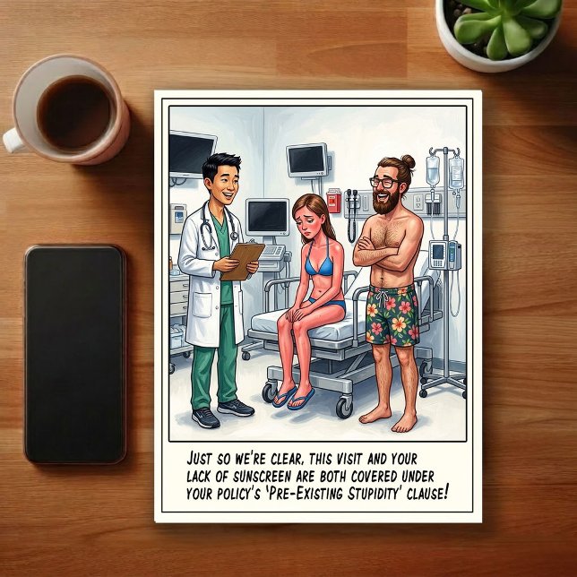 Emergency Room Adventures Cartoon Postcard (Creator Uploaded)