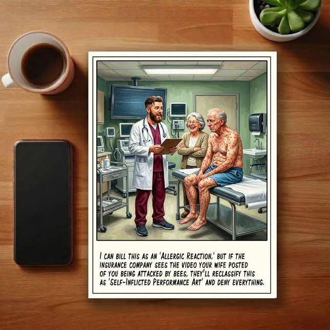 Emergency Room Adventures Cartoon Postcard (Creator Uploaded)