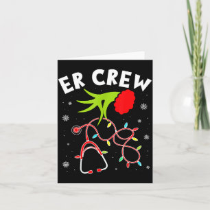 Emergency Room Christmas Er Crew Nurse Xmas Holida Card