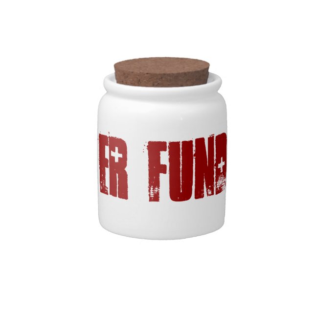 Emergency Room "ER" Fund Spare Change Bank Candy Jar (Front)