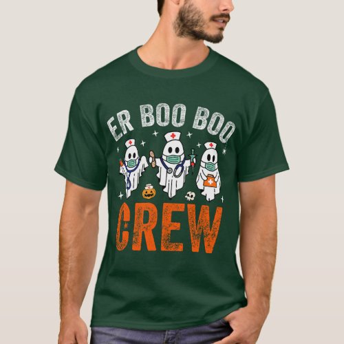Emergency Room Nurse Crew Funny Halloween ER Nurse T_Shirt