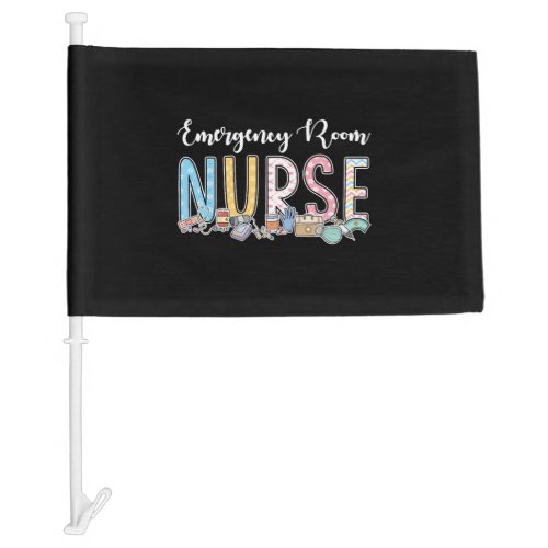 Emergency Room Nurse Gift Idea Car Flag