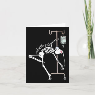 Emergency Room Nurse Rn Funny Icu Skeleton Nurse Card