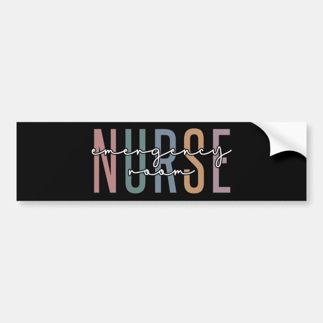 Emergency Room nurse RN Future nurse gifts Bumper Sticker (Front)