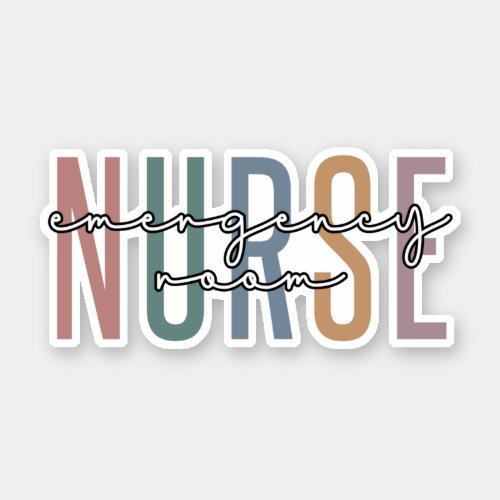 Emergency Room nurse RN Future nurse gifts Sticker