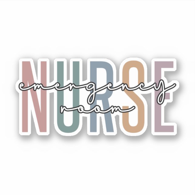 Emergency Room nurse RN Future nurse gifts Sticker (Front)