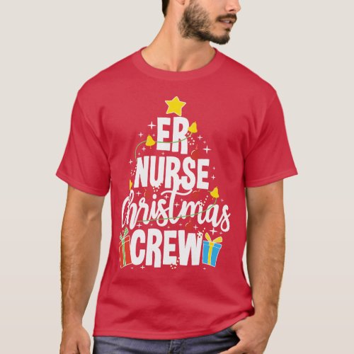 Emergency Room Nursing Xmas Squad ER Nurse Christm T_Shirt